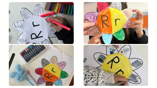 R HARFİYLE RENKLİ EĞLENCE